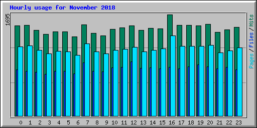 Hourly usage for November 2018