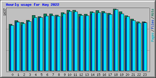 Hourly usage for May 2022