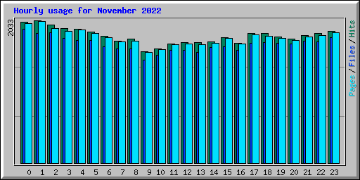 Hourly usage for November 2022