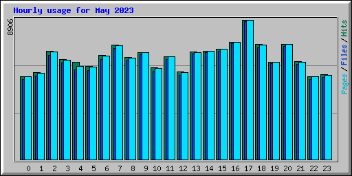 Hourly usage for May 2023